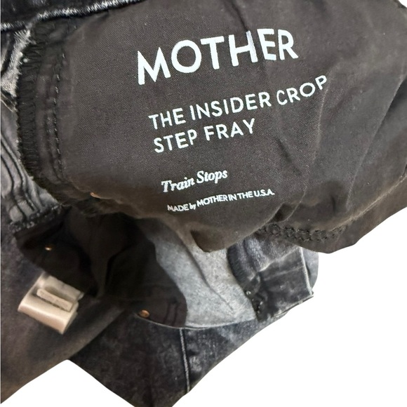 MOTHER Black Cropped Jeans - Picture 4 of 10